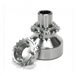 3D scanning Reverse engineering CNC Machined Aluminum 6061 or 7075 Billet fixed assembly wheel crank hub by your design,BMW M2/M3 S55 ENGINE